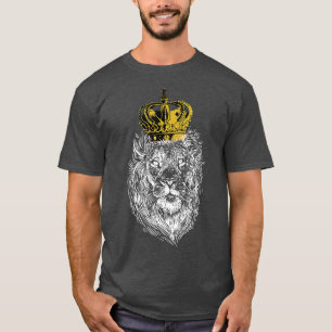 T-shirt Roi Lion roi des animaux de Jésus Chr