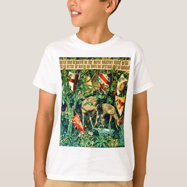T-shirt Roi médiéval Arthur William Morris (Devant)