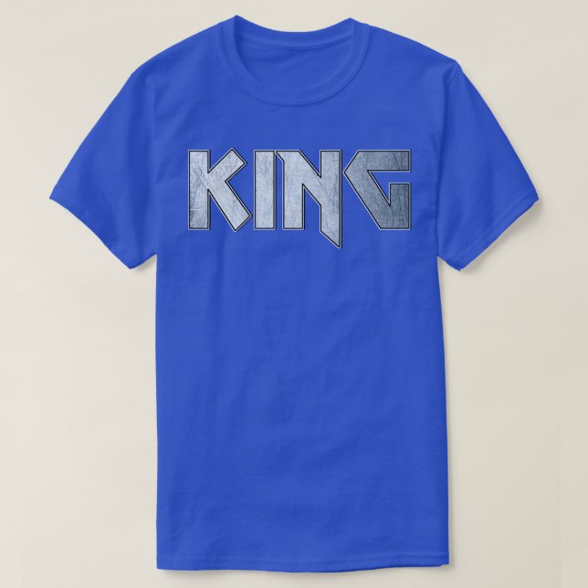 T-shirt Roi métallique lourd (Design devant)