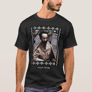 T-shirt Roi militaire Selassie I Rasta