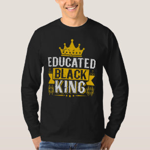 T-shirt Roi Noir Éduqué Mois de l'Histoire Afro Homme Pull