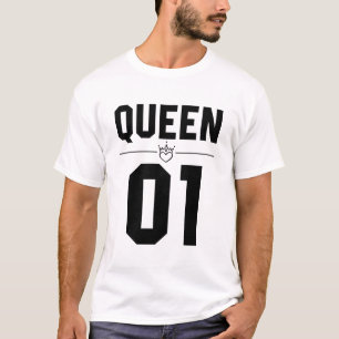 T-shirt Roi noir et reine 01