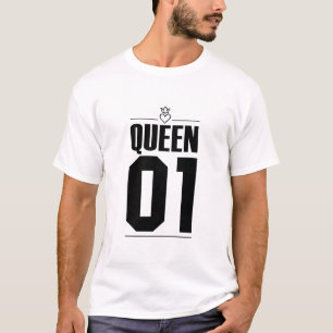T-shirt Roi noir et reine 01