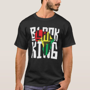 T-shirt Roi Noir Pour Les Garçons Hommes Histoire Mois Afr