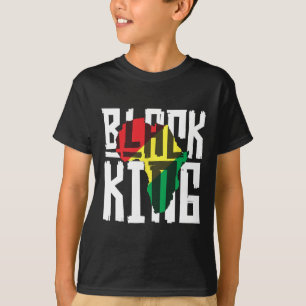 T-shirt Roi Noir Pour Les Garçons Hommes Histoire Mois Afr