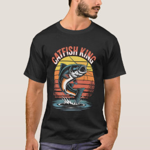 T-shirt Roi poisson-chat Aventuriers de la pêche passionné
