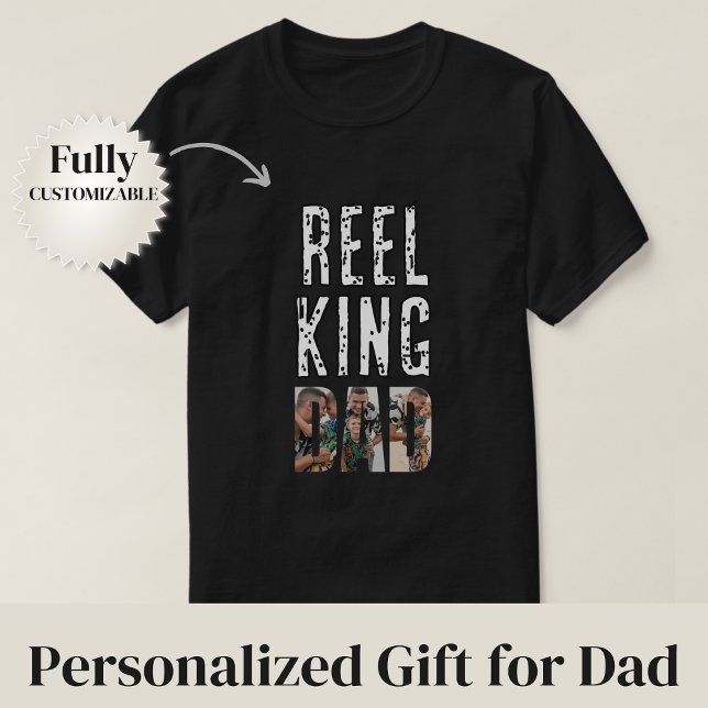 T-shirt Roi Reel Papa (Reel King Dad T-Shirt)