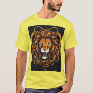T-shirt Roi Serpent Lion.