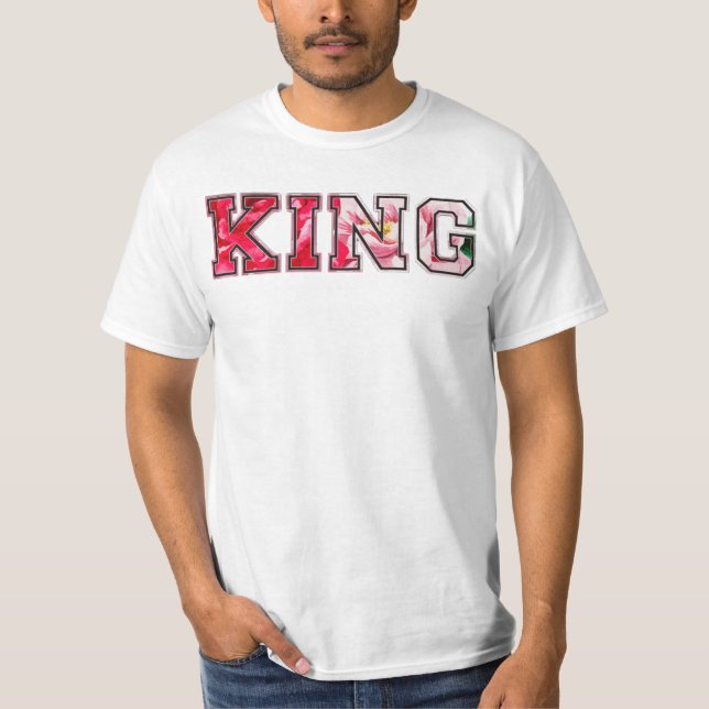 T-shirt Roi texte lettrage style graffiti (Devant)