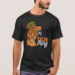 T-shirt Roi Tigre Couronne Safari Africain Faune Animal Be