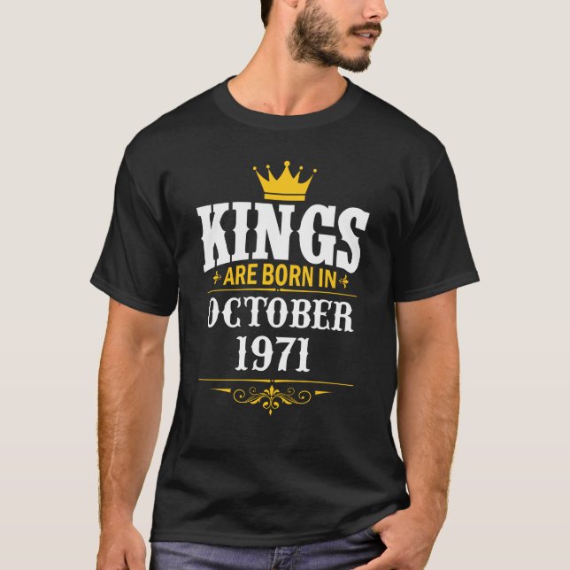 T-shirt Rois 50e anniversaire en octobre 1971 (Devant)