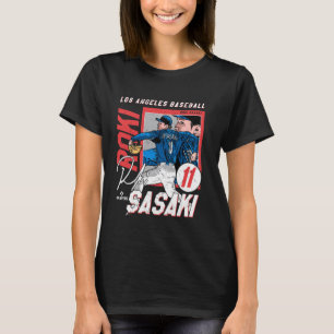T-shirt Roki Sasaki Los Angeles D MLB Joueurs de baseball
