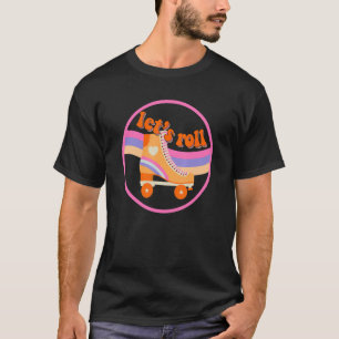 T-shirt Roll Roller Skating Skater Retro les années 70 80s