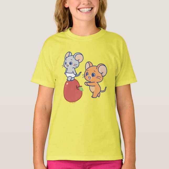 T-shirt Rollage Anime Tuffy et Jerry Apple (Devant)