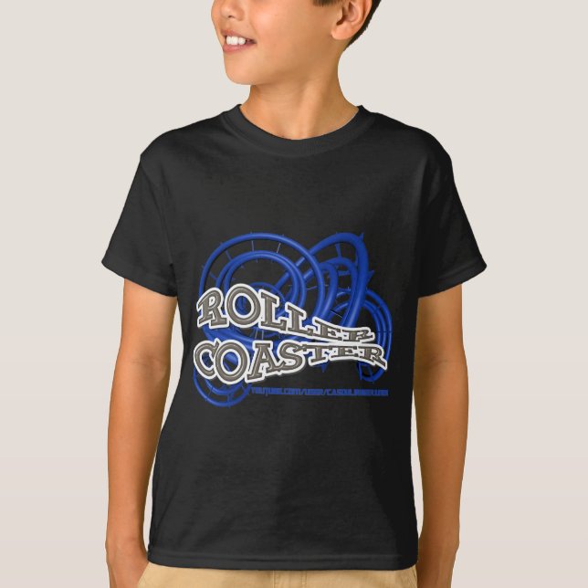 T-shirt Roller Coaster Bleu and Grey RJC01WS.png (Devant)