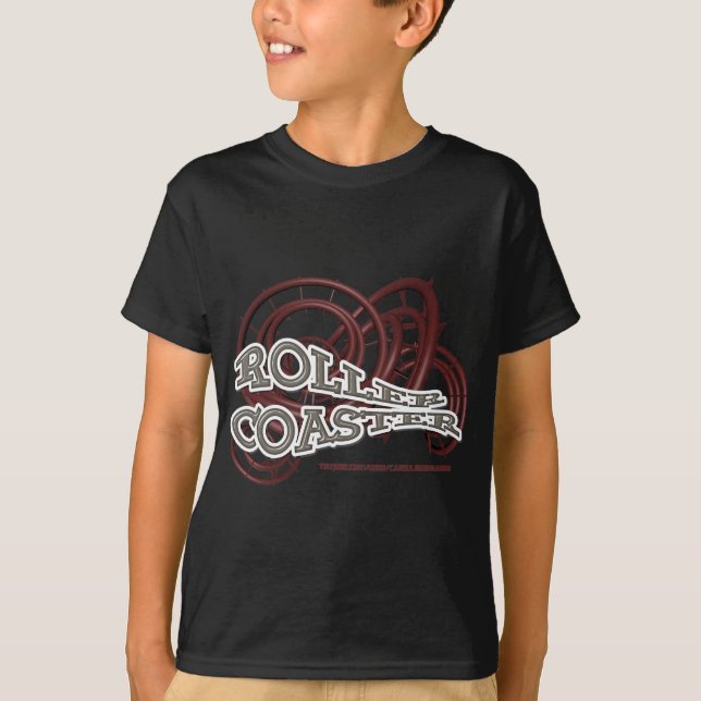 T-shirt Roller Coaster Red & Grey RJC01WS.png (Devant)