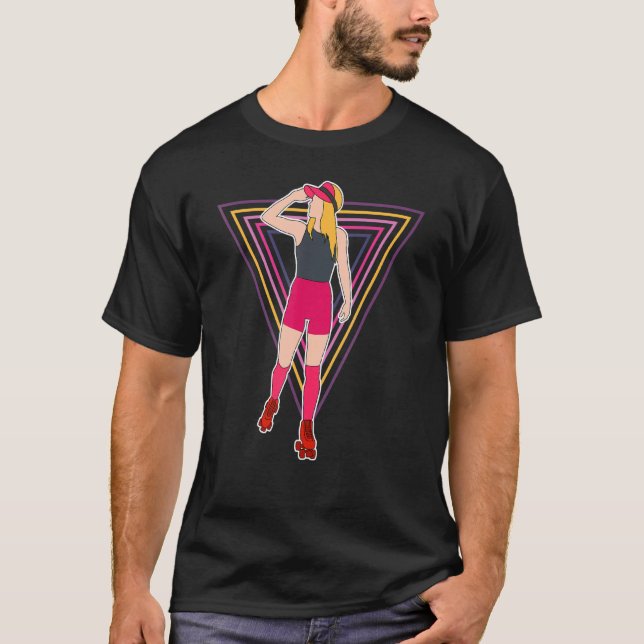T-shirt Roller cool Patinage Pour Femmes Rollerskate Rol (Devant)