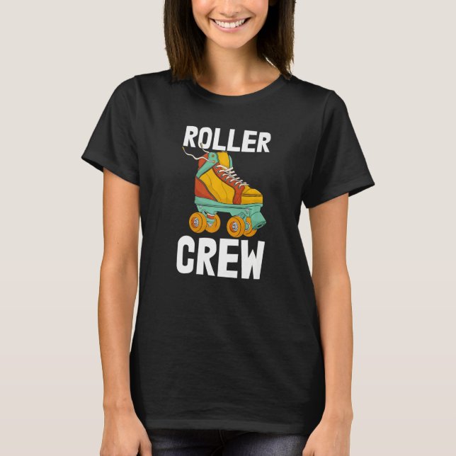 T-shirt Roller Crew Femmes Patinage Rolling Chaussures Ann (Devant)