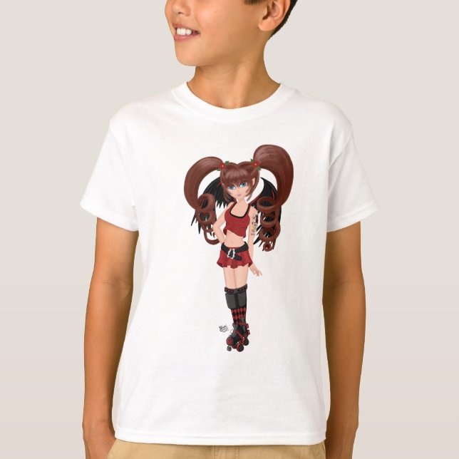 T-shirt Roller Derby Anime Patinage de fée (Devant)
