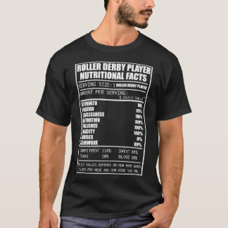 T-shirt Roller Derby Chemises Roller Indices nutritionnels