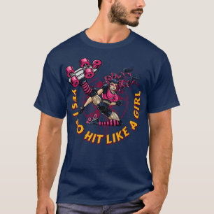 T-shirt Roller Derby pour les femmes Oui Je fais un coup c