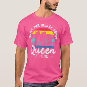 T-shirt Roller Derby Queen Roller Patinage