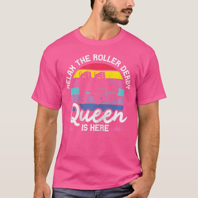 T-shirt Roller Derby Queen Roller Patinage (Devant)