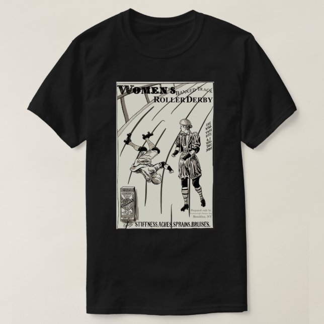 T-shirt Roller Derby Victorian (Design devant)