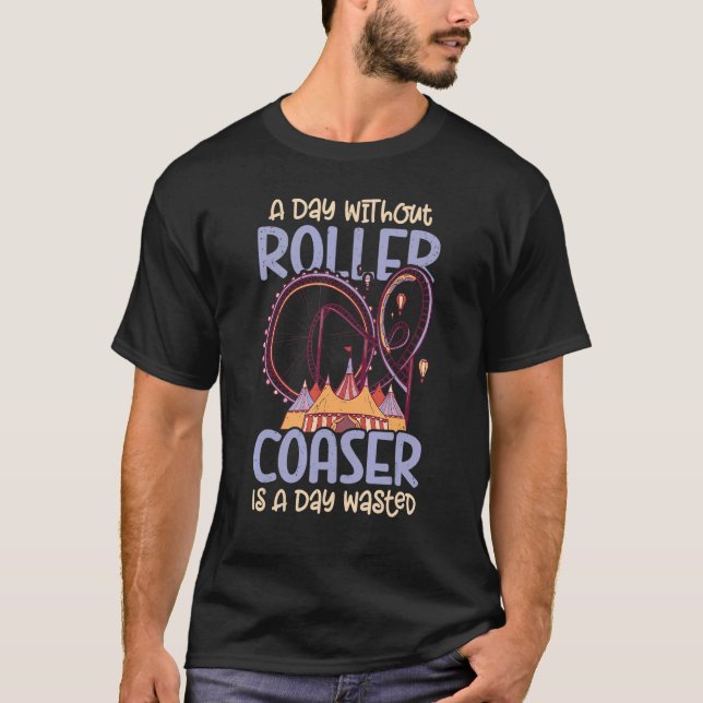 T-shirt Roller Dessous de verre Amusement Park Carnival Ri (Devant)