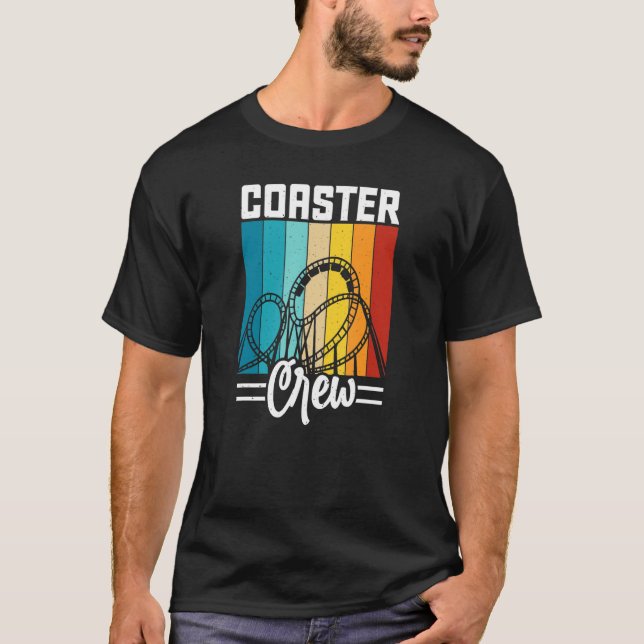 T-shirt Roller Dessous de verre Crew Style Rétro Thème Par (Devant)