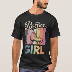 T-shirt Roller Girl Skater Roller Skating les années 70 90