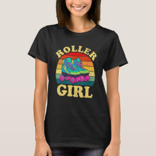T-shirt Roller Girl Vintage les années 70 Rolling Skate Co