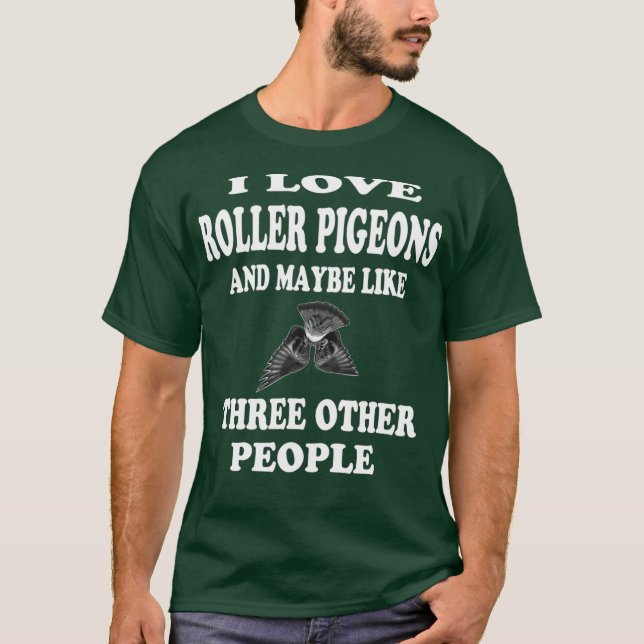 T-shirt Roller Pigeons T Chemise Cadeau Birmingham Roller (Devant)