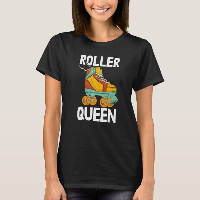 T-shirt Roller Queen Femmes Patinage Rolling Chaussures An (Devant)