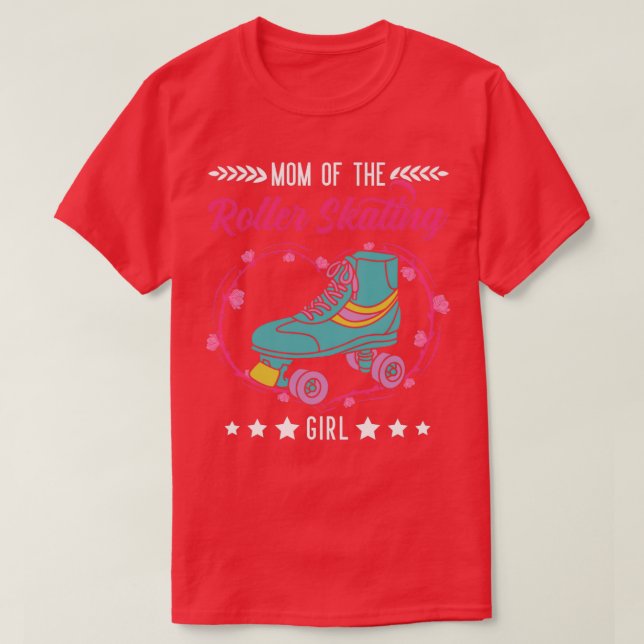 T-shirt Roller Skate Girl Maman Patinage (Design devant)