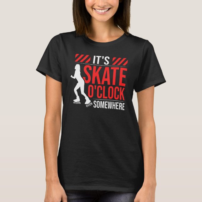 T-shirt Roller Skate Roller Patins Roller (Devant)