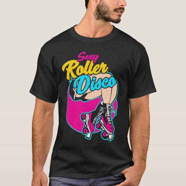 T-shirt Roller skates disco inline skating roller skating  (Devant)