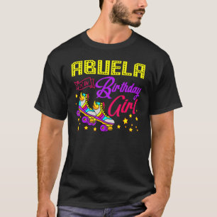 T-shirt Roller Skates Patinage Abuela De La Fille Annivers