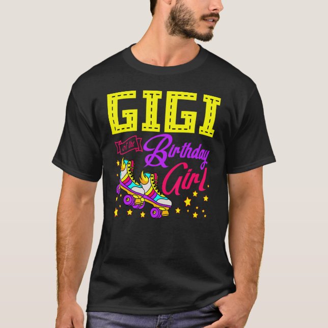 T-shirt Roller Skates Patinage Patinage Gigi De L'Annivers (Devant)