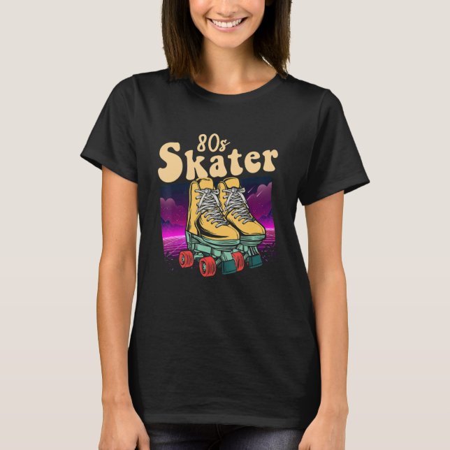 T-shirt Roller Skates Rollerskate Eighties les années 70 P (Devant)