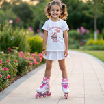 T-Shirt Roller Skating Pink Heart Girl's Birthday Party<br><div class="desc">Créez un moment magique pour votre fille avec notre invitation personnalisée d'anniversaire ! Doté d'une délicieuse chaussure à roulettes rose, de ballons en forme de coeur et d'une parties scintillant rose étincelante, cette invitation est parfaite pour sa journée spéciale. Faites de sa célébration une fête inoubliable avec ce design unique...</div>