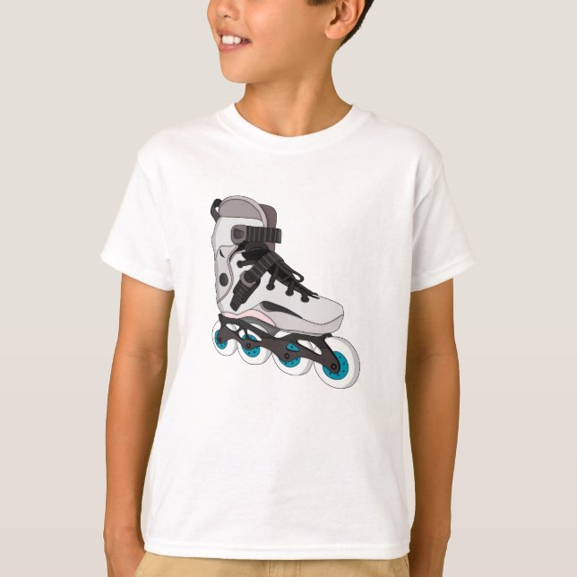 T-shirt Rollerblades Rollerskates Inline Patins Art (Devant)