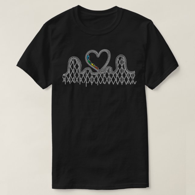 T-shirt Rollercoaster Lover Cadeau Rollercoaster Frissemen (Design devant)
