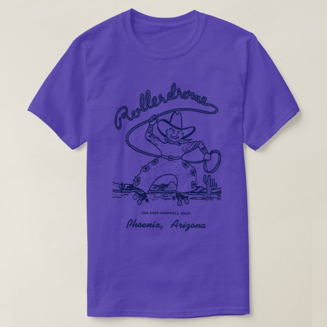 T-shirt Rollerdrome Phoenix Arizona Roller Rink Vintage (Design devant)