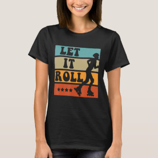 T-shirt Rollerskate Patinage en ligne Roulette en tenue Vi