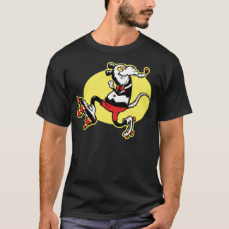 T-shirt RollerSkating Funky Rat Retro 60s les années 70