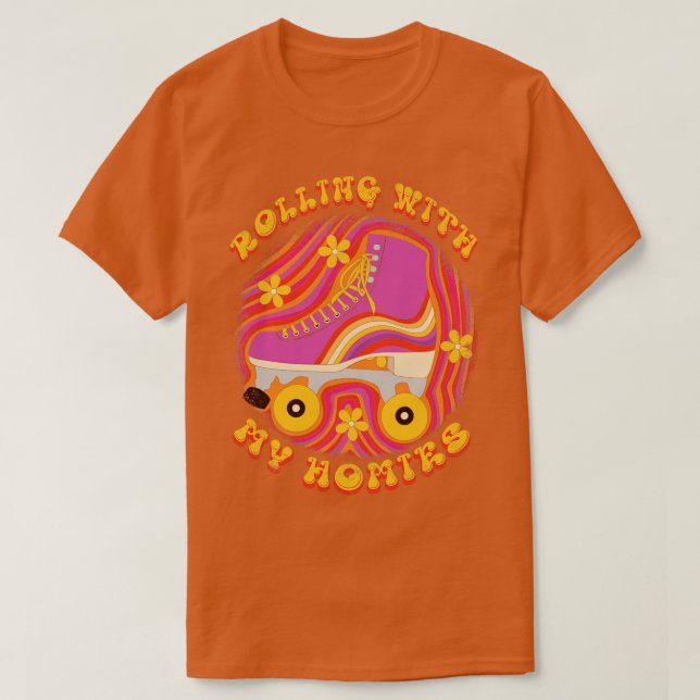 T-shirt Rollerskating Rollerskater Rollerskate 90s 80s les (Design devant)