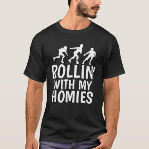 T-shirt Rollin Avec Mes Homies Roller Ski Amis
