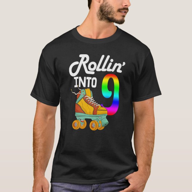 T-shirt Rollin En 9 Femmes Patinage Rolling Chaussures Bir (Devant)