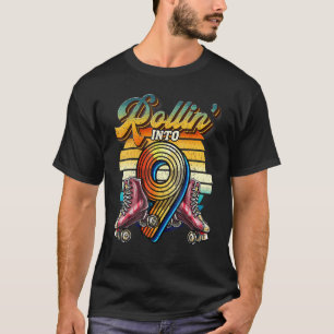 T-shirt Rollin' Into 9 patinoire 9e anniversaire Pa